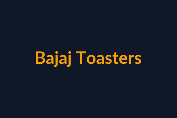 Bajaj Toasters available at Raguveer Electric Talala